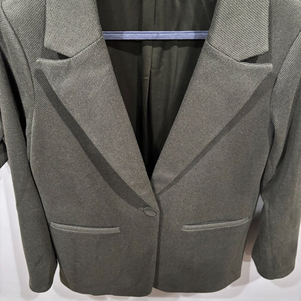 Good American Women Belted Structured Blazer SZ 3/4 L/XL - Picture 2 of 16